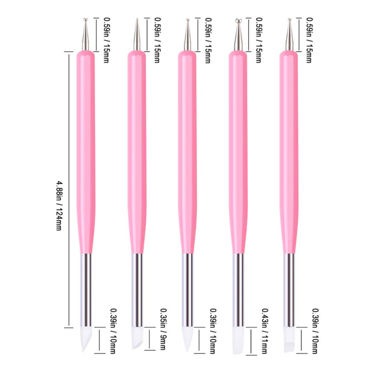 Double Ended Silicone Nail Art Tools