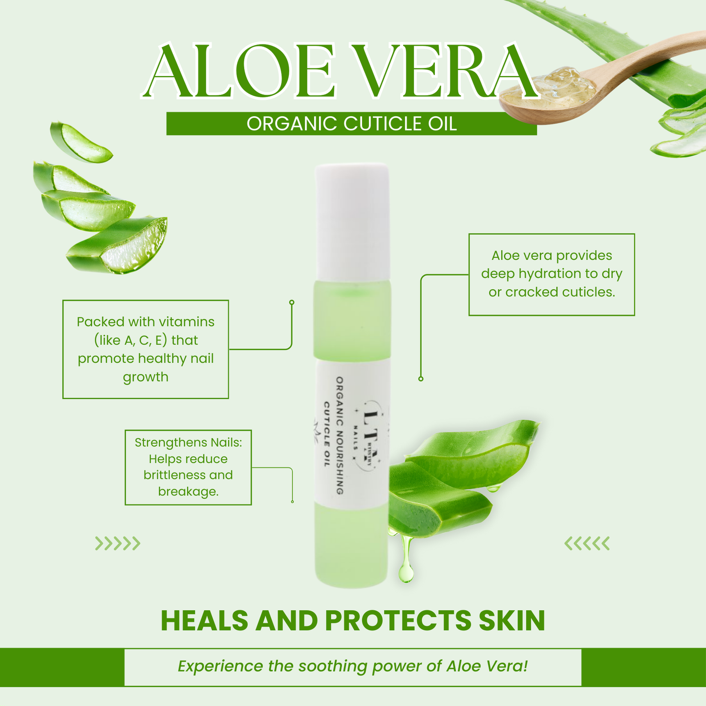 Organic Nail Growth Oil Roller crafted to Moisturize, Strengthen, Nourish, and Hydrate