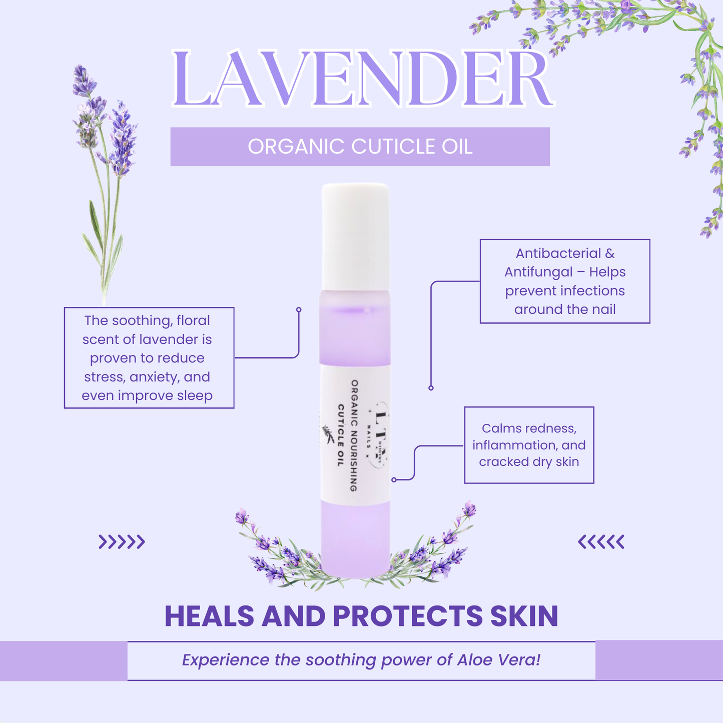 Organic Nail Growth Oil Roller crafted to Moisturize, Strengthen, Nourish, and Hydrate