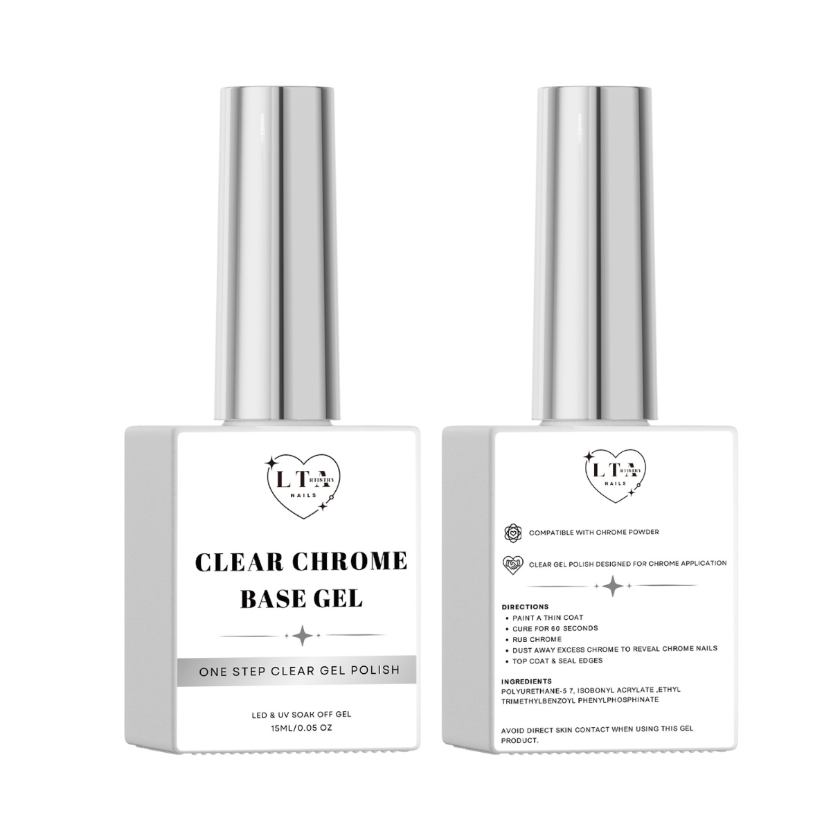 CHROME POWDER BASE GEL FOR NAILS