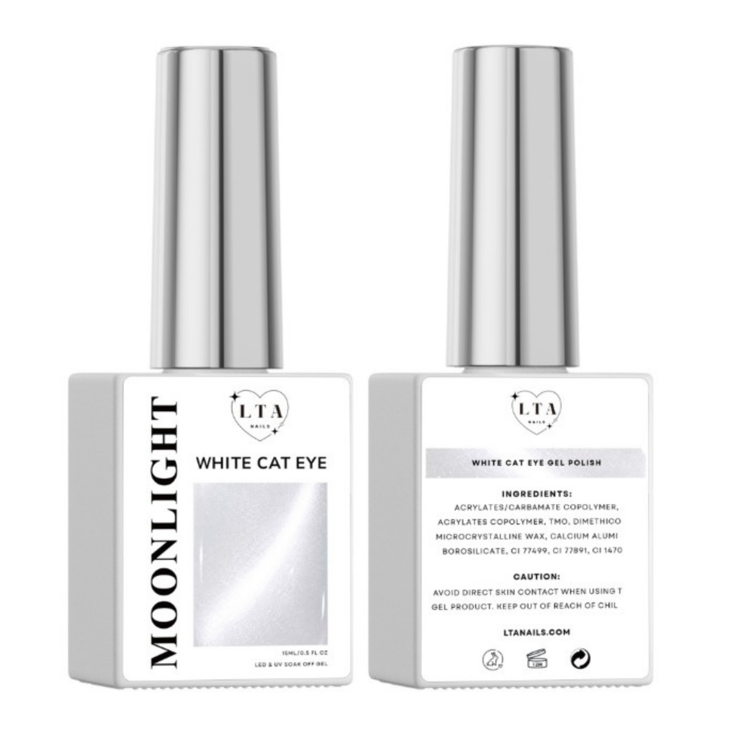WHITE CAT EYE GEL POLISH LTA