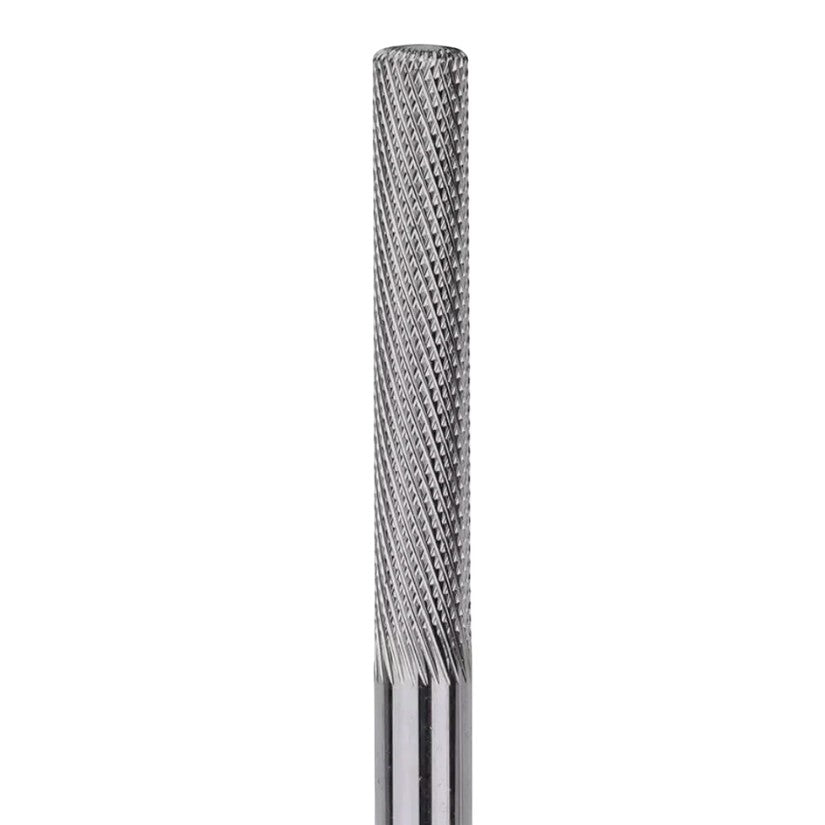 LTA NAILS safety tungsten carbide cuticle remover bit, 3/32" long barrel, ultra-fine for sealing and detailing natural nails.