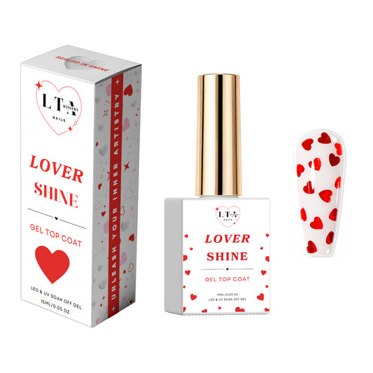 Red Heart Lover Shine Gel Top Coat