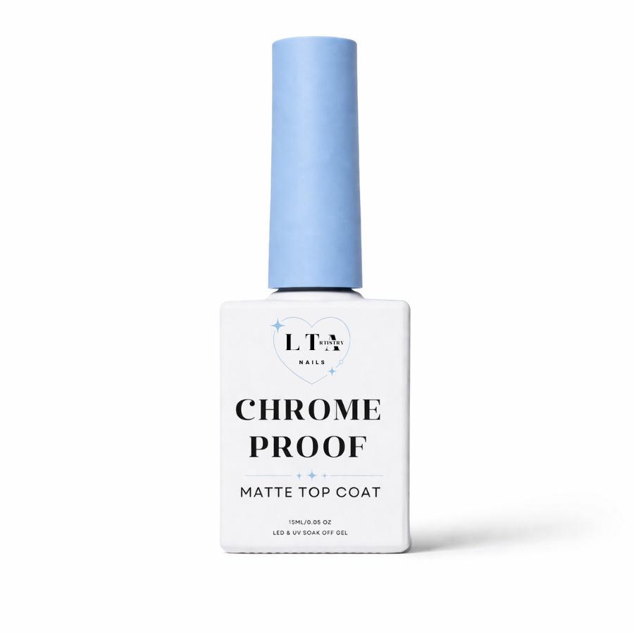 LTA NAILS CHROME PROOF MATTE TOP COAT GEL 
