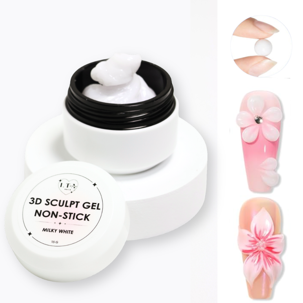 3D SCULPT GEL LTA NAILS MILKY WHITE