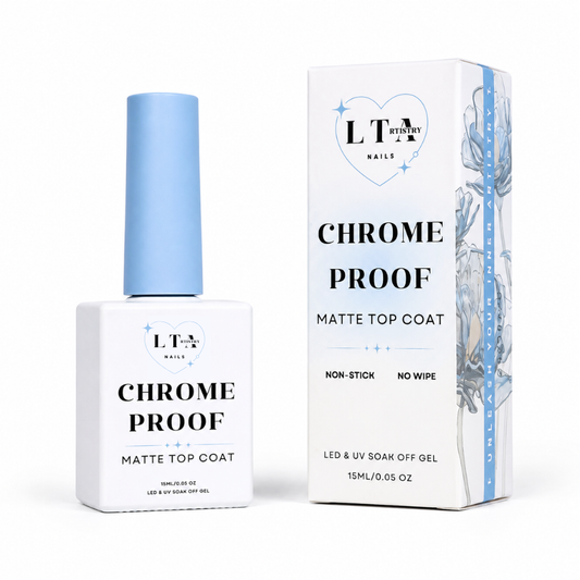 LTA CHROME PROOF MATTE TOP COAT GEL PRODUCT CHROME RESISTANT