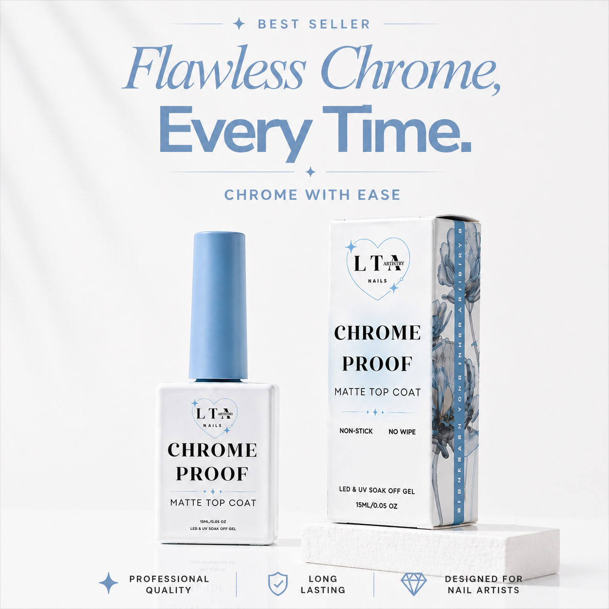 CHROME PROOF ISOLATION GEL TOP COAT FOR NAILS