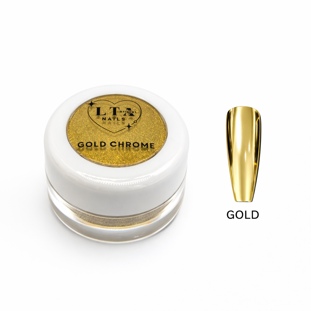 Gold Chrome Nail Art Powder
