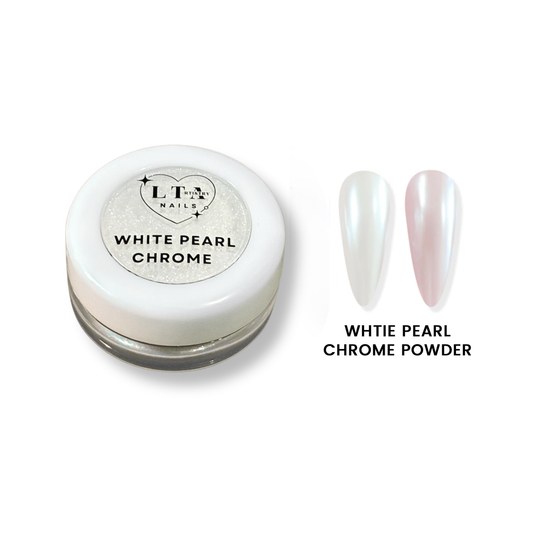 WHITE CHROME FOR NAILS