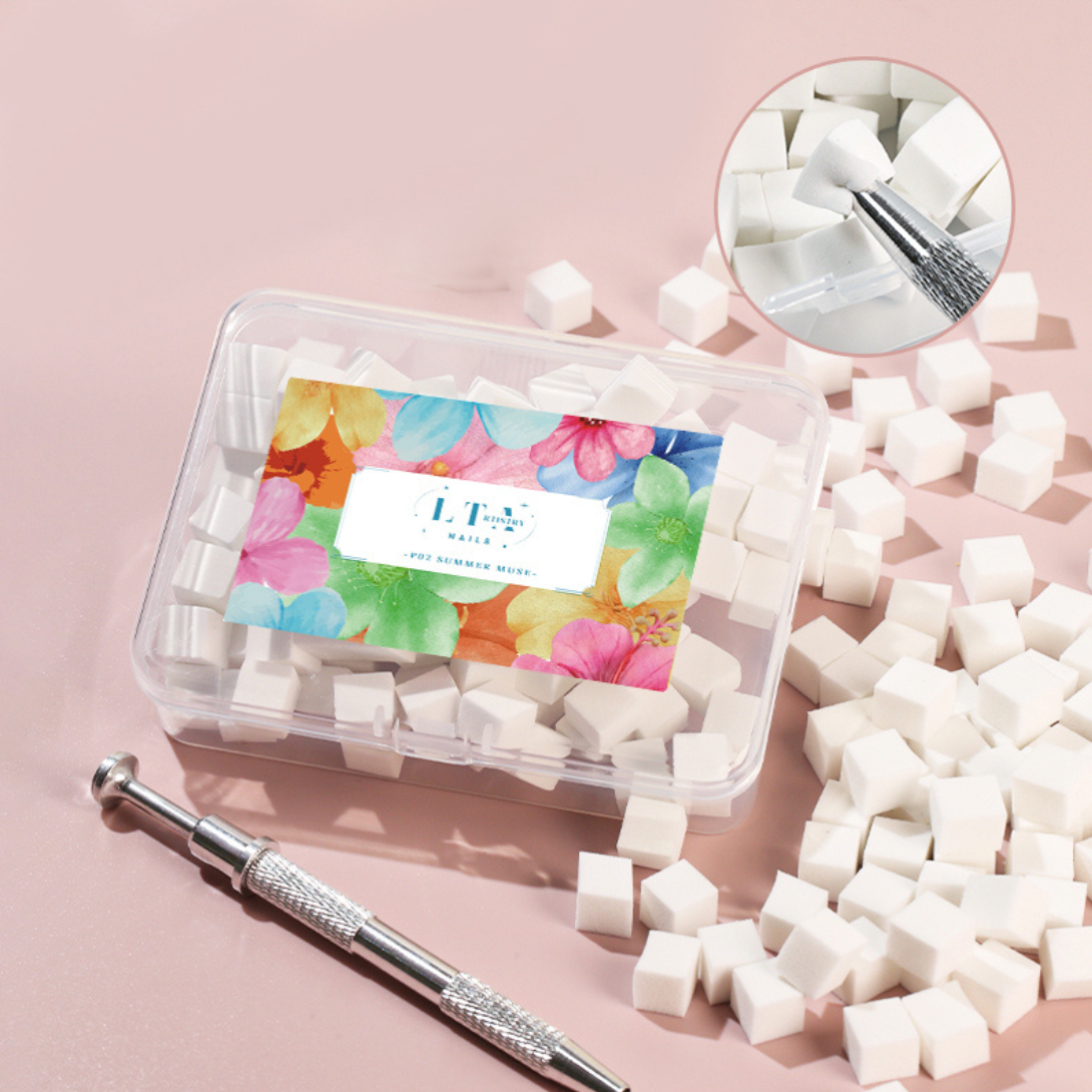 LTA sponge ombre nail summer muse