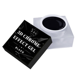 3D Chrome Effect Gel Black