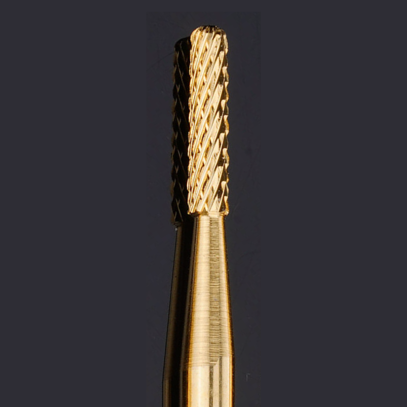 Safety Sealing Cuticle Tungsten Nail Bit - For any Nail Enhancements Gold