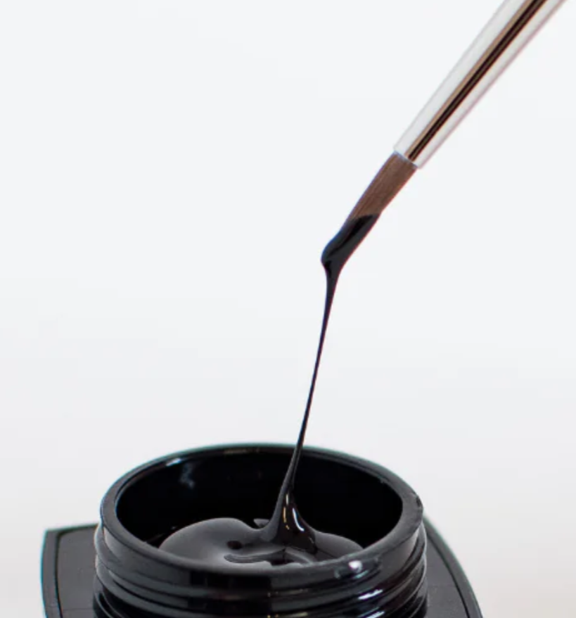 3D Chrome Effect Gel Black