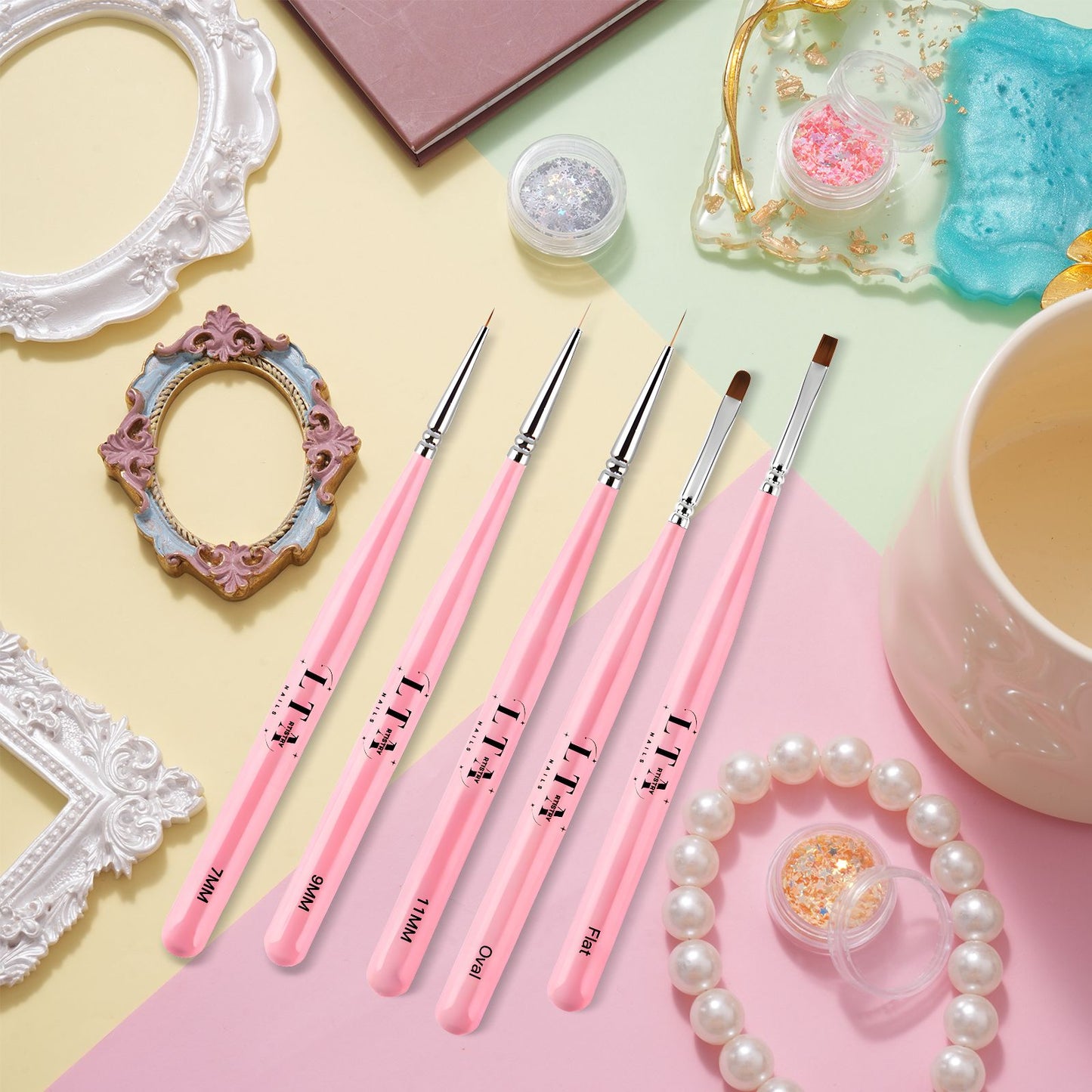 Essential Pro-Nail Art Brushes