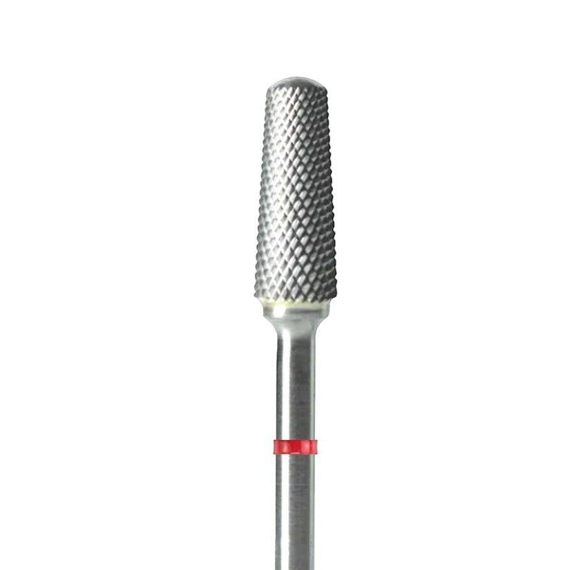 LTA NAILS fine tapered barrel carbide nail bit with a rounded smooth top and red band detail.